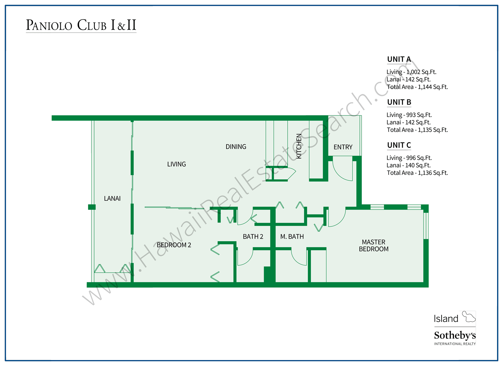 Paniolo Club Floor Plan
